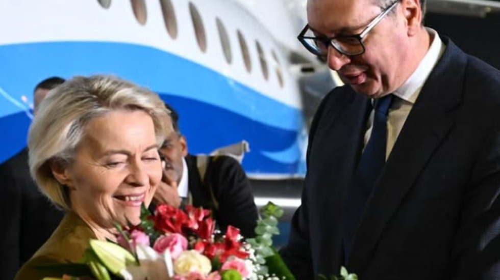 Vučić dočekao Fon der Lajen u Beogradu: "Svaka njena poseta ima poseban značaj za Srbiju"