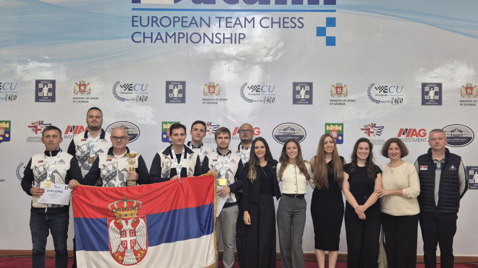 Šahisti Srbije osvojili bronzanu medalju na Evropskom prvenstvu