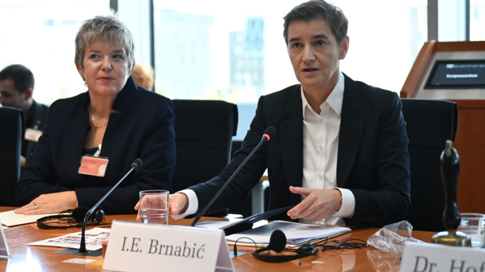 Brnabić: Evropski put Srbije i njen odnos sa Rusijom dominantnije teme u Bundestagu od protesta