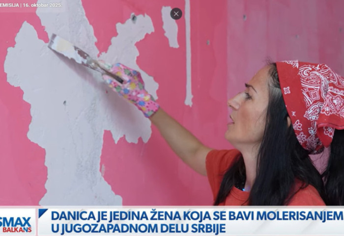 Jedina žena u Raškoj koja se bavi molerisanjem: Danica je srušila sve predrasude i osvojila srce svojih sugrađana