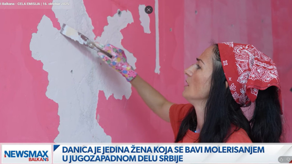 Jedina žena u Raškoj koja se bavi molerisanjem: Danica je srušila sve predrasude i osvojila srca svojih sugrađana