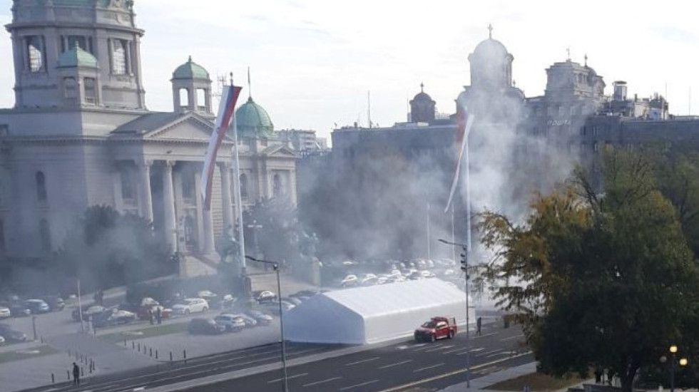 Vucic: Horrific terrorist attack in front of the National Assembly