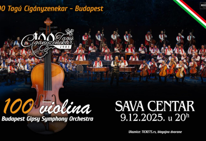 Orkestar "100 violina" 9. decembra u Plavoj dvorani Sava centra
