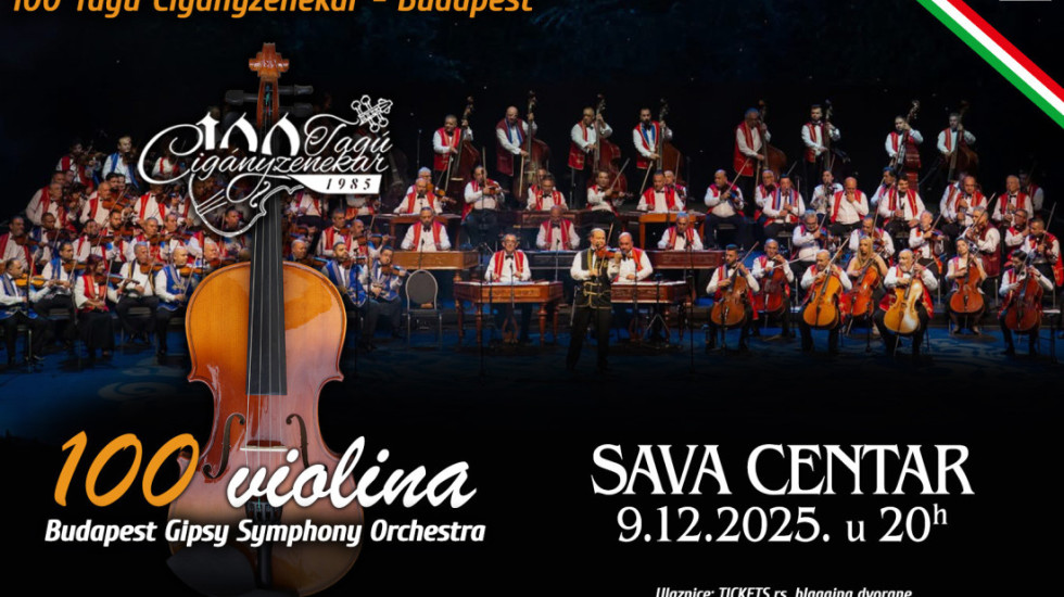 Orkestar "100 violina" 9. decembra u Plavoj dvorani Sava centra