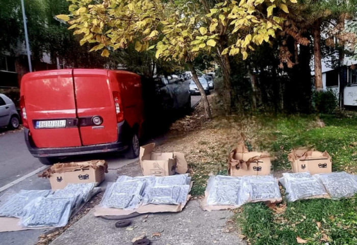 Zaplena droge u Beogradu: Policija pretresla "fijat doblo" i pronašla 35 kilograma marihuane