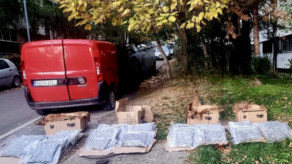 Zaplena droge u Beogradu: Policija pretresla "fijat doblo" i pronašla 35 kilograma marihuane
