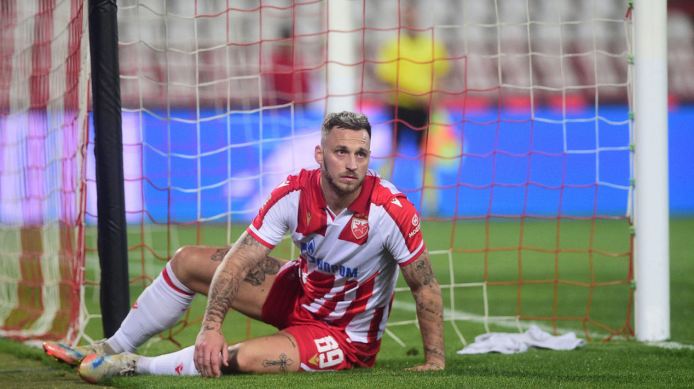 FK Crvena zvezda: Arnautović lakše povređen, ne mora na dužu pauzu