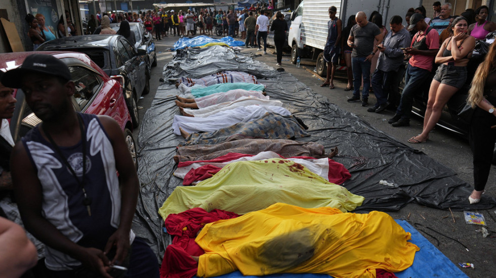 Racija u Rio de Žaneiru: U policijskoj akciji ubijeno više od 100 članova bande