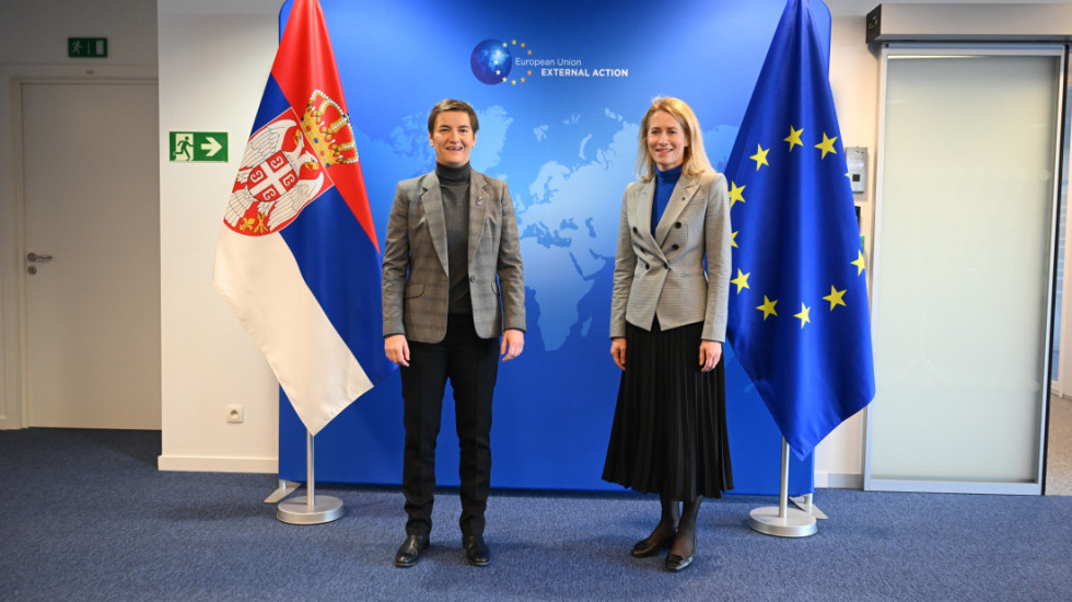 Brnabic with Kaja Kallas in Brussels: "Good talks about Serbia’s European path"