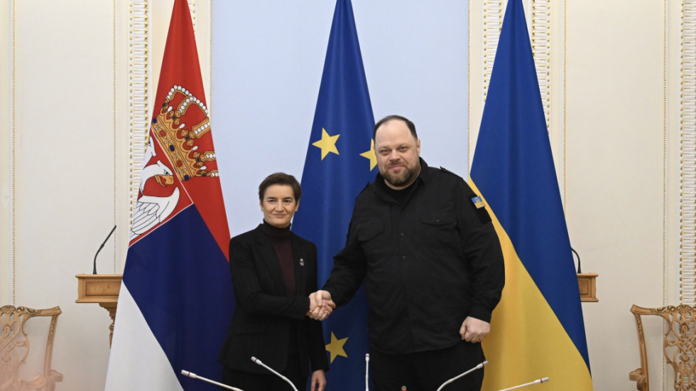 Brnabić: Srbija i Ukrajina mogu da unaprede saradnju, podrška Ukrajini na evropskom putu