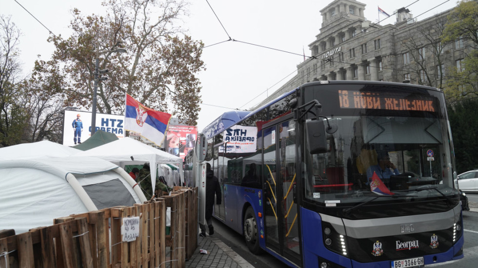 Ukida se i drugo stajalište gradskog prevoza kod Glavne pošte u Beogradu zbog radova u Takovskoj ulici