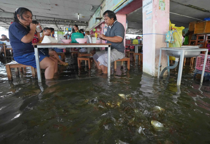 Poplavljeni restoran na Tajlandu postao senzacija: Gosti jedu okruženi ribama, vlasnica prezadovoljna posetom