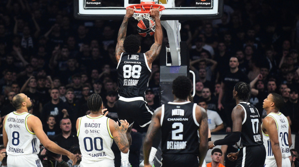 Osmi poraz Partizana u Evroligi: Crno-beli izgubili od Fenerbahčea