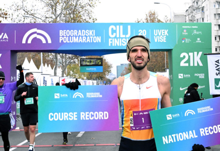 Elzan Bibić pobedio na Beogradskom polumaratonu i oborio državni rekord