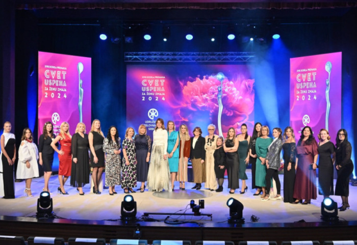 "Cvet uspeha za ženu zmaja": Svečana dodela priznanja Udruženja poslovnih žena Srbije u Madlenijanumu u 19.30 časova