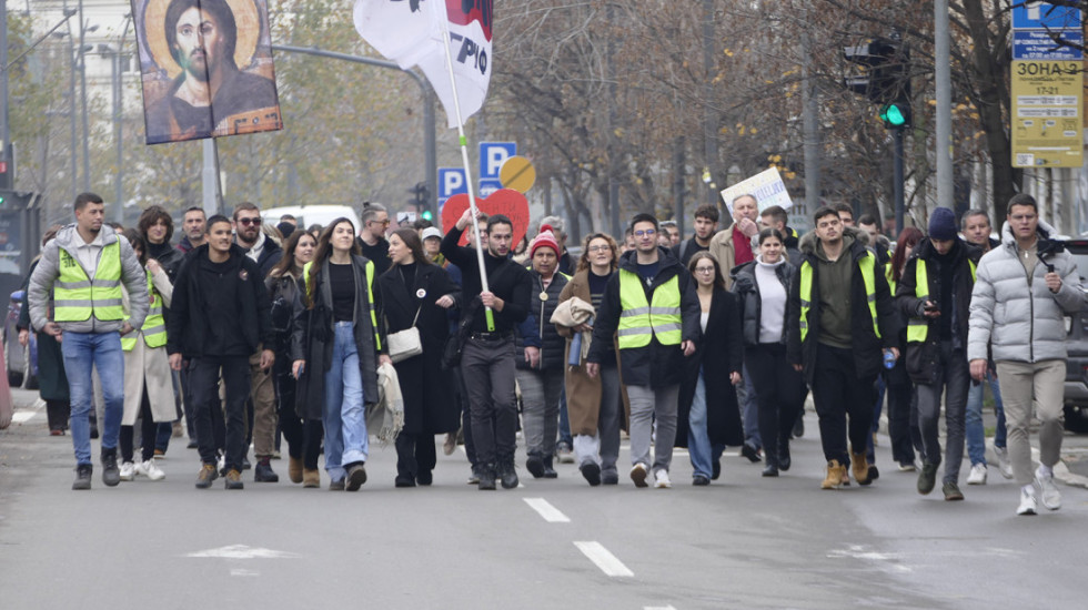 Koje ulice u Beogradu će biti blokirane tokom dve protestne šetnje studenata