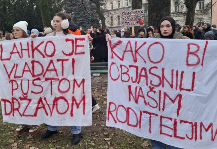 U Sarajevu protest studenata korisnika studentskih domova iz cele BiH