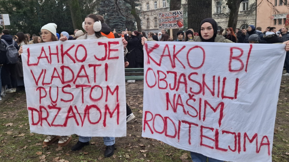 U Sarajevu protest studenata korisnika studentskih domova iz cele BiH