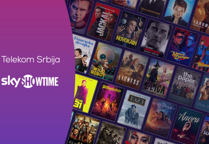 Korisnicima Telekoma Srbija od danas dostupni holivudski blokbasteri i svetski poznate serije SkyShowtime produkcije