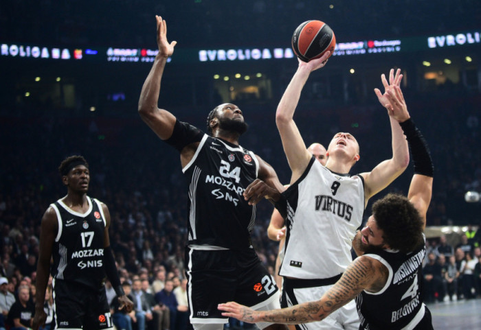 Partizan poražen od Virtusa u 16. kolu Evrolige