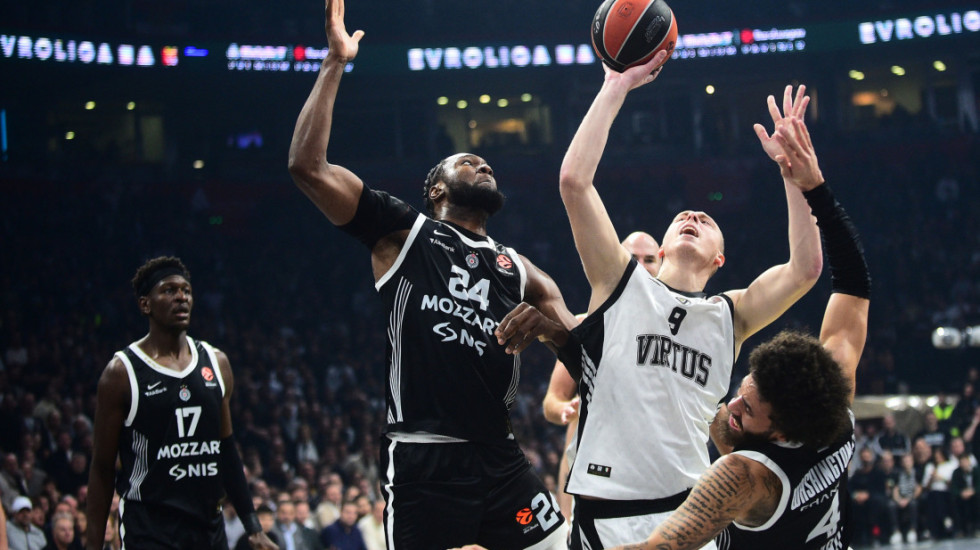 Partizan poražen od Virtusa u 16. kolu Evrolige
