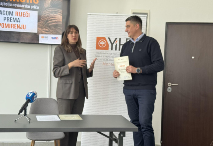 Autoru "Dijagnoze" Borislavu Višnjiću prva nagrada "Snagom riječi prema pomirenju" za emisiju o vojnom logoru "Lora"