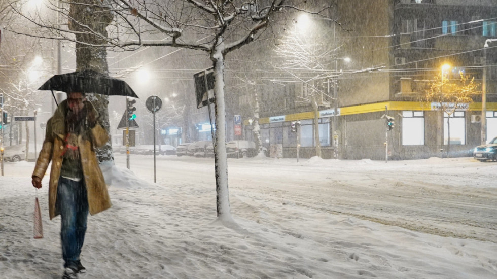 Vremenska prognoza tokom večeri: Umeren sneg u Beogradu, Valjevu, Smederevskoj Palanci, na jugu Srbije ledena kiša