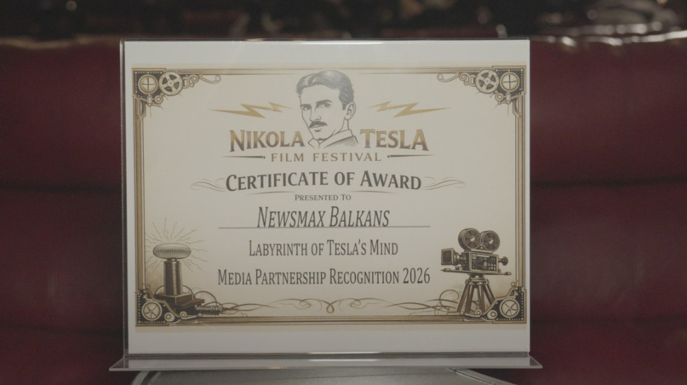 Film "Lavirint Teslinog uma" u produkciji Newsmax Balkans nagrađen priznanjem na festivalu u Las Vegasu