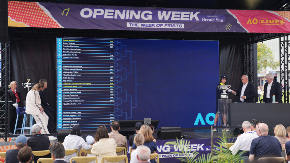 Žreb za Australijan open: Đoković u polufinalu ide na Sinera, Olga Danilović u prvom kolu sa Venus Vilijams