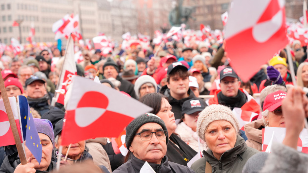 (FOTO) Protesti širom Danske u znak solidarnosti sa Grenlandom