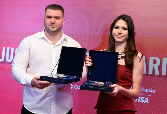 (FOTO) Angelina Topić i Armin Sinančević najbolji atletičari Srbije u 2025. godini