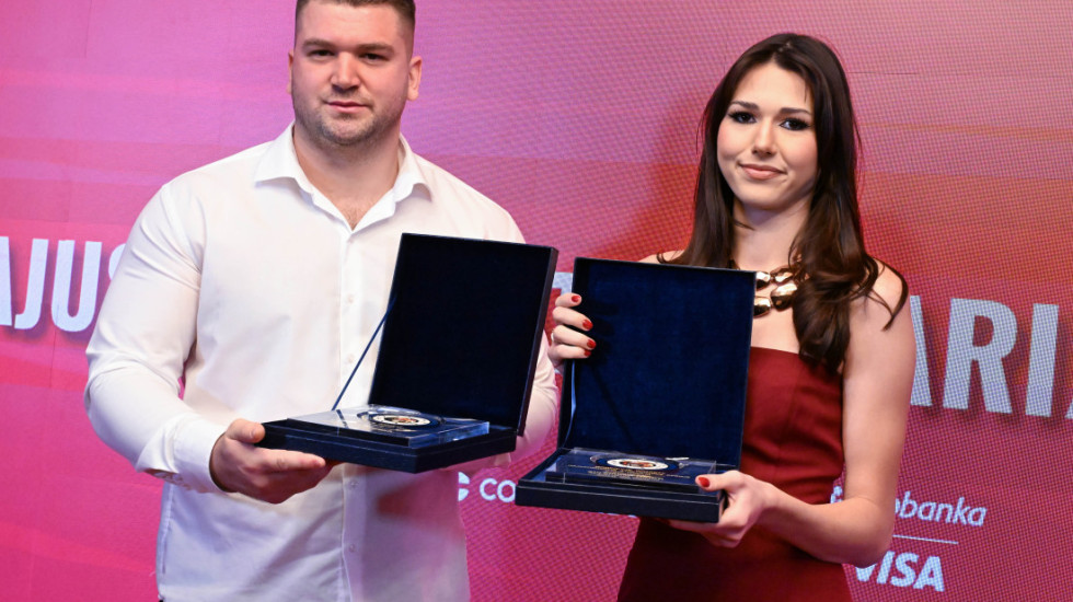 (FOTO) Angelina Topić i Armin Sinančević najbolji atletičari Srbije u 2025. godini