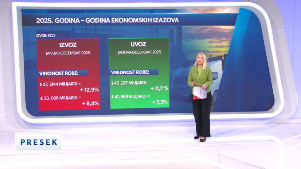 Analiza spoljnotrgovinske razmene Srbije: Šta najviše izvozimo, a u kojim oblastima smo u deficitu