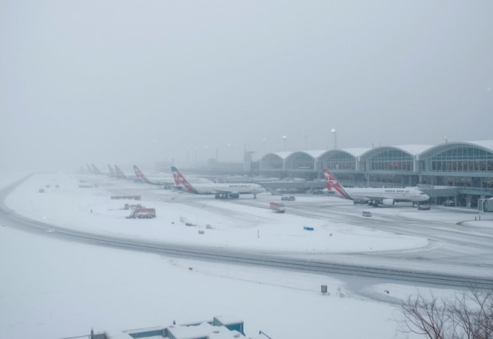 Zimska oluja privremeno zaustavila letove na aerodromu u Beču, biće kašnjenja ceo dan