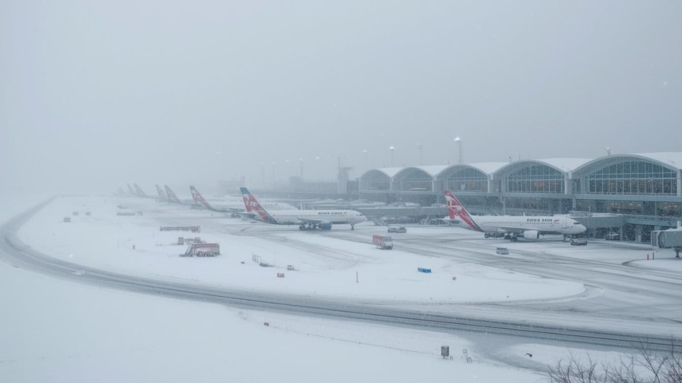 Zimska oluja privremeno zaustavila letove na aerodromu u Beču, biće kašnjenja ceo dan