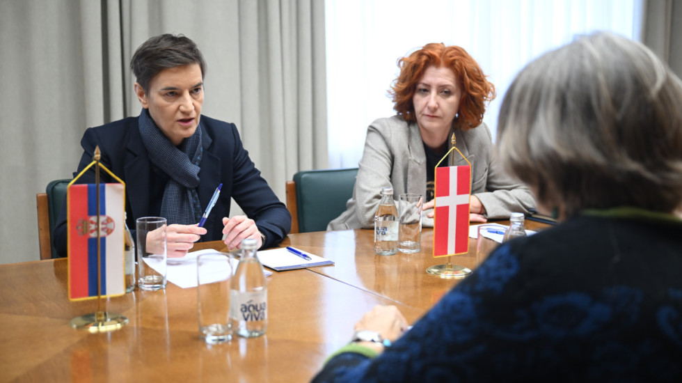 Brnabić sa ambasadorkom Danske, razgovori o budućoj poseti Kopenhagenu i evropskom putu Srbije