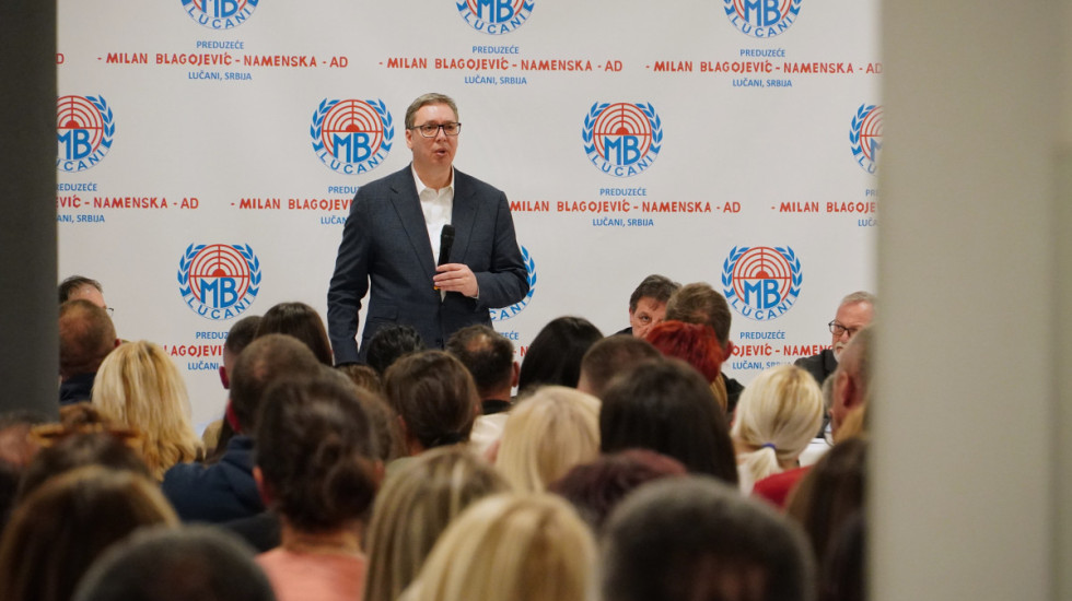 Vucic in Lucani: We Will Open New Jobs, and Pensions Will Rise Again Significantly This Year