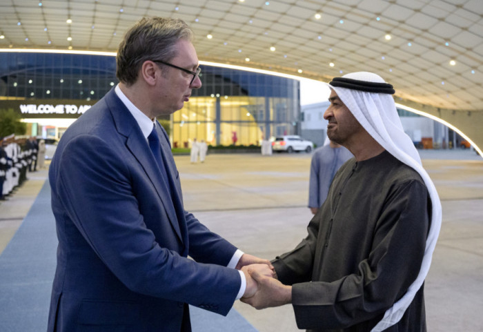 (FOTO) Vučić i šeik Bin Zajed razgovarali o situaciji na Bliskom istoku i unapređenju odnosa Srbije i UAE