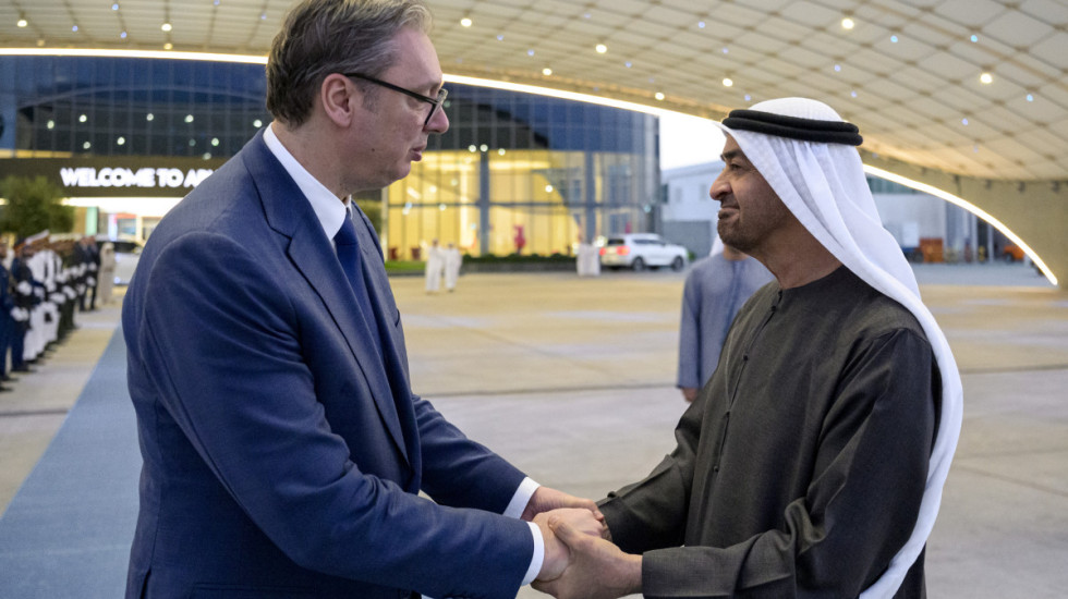 (FOTO) Vučić i šeik Bin Zajed razgovarali o situaciji na Bliskom istoku i unapređenju odnosa Srbije i UAE