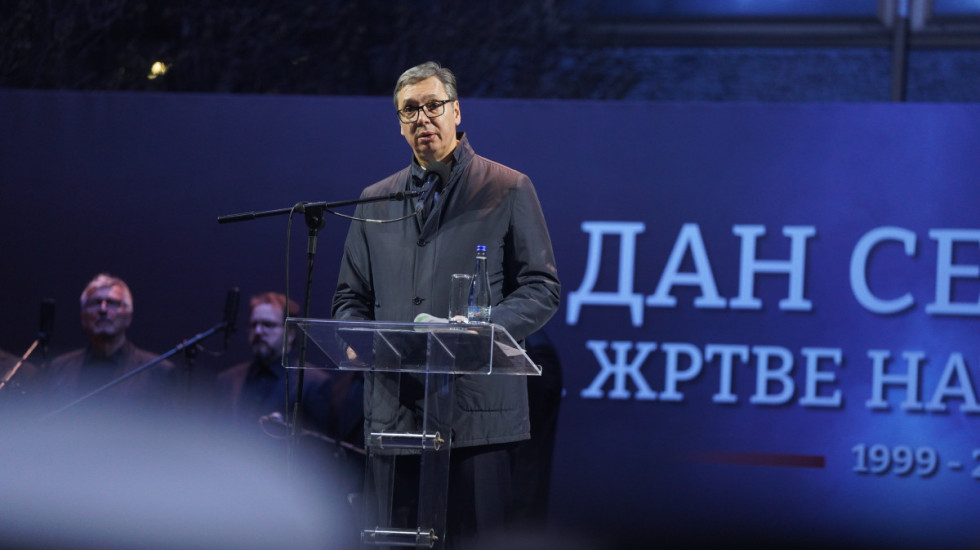 Vučić na obeležavanju 27. godišnjice početka NATO bombardovanja: "Dan kada je odsviran kraj međunarodnom poretku"