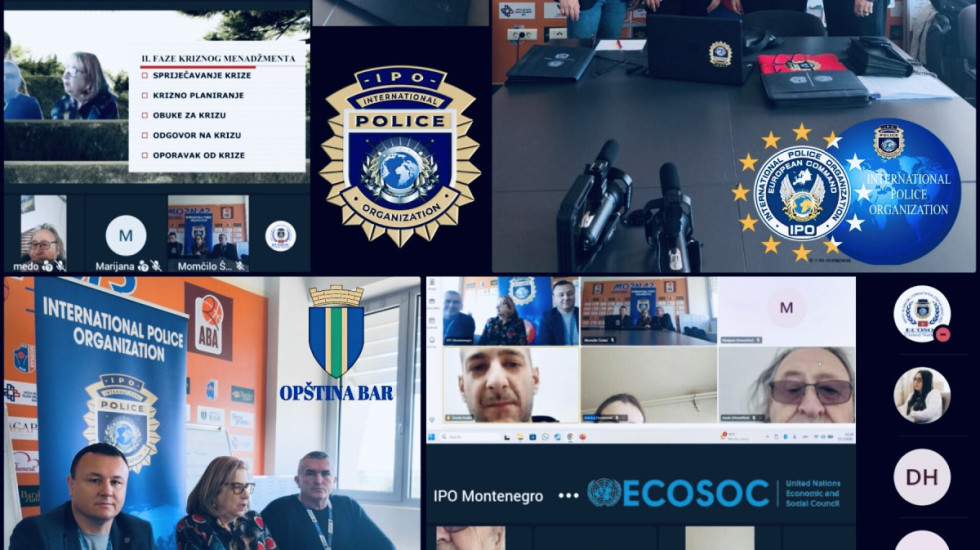 Vebinar o kriznom menadžmentu okupio stručnjake Crne Gore: Fokus na pravovremenom reagovanju i odgovornoj komunikaciji