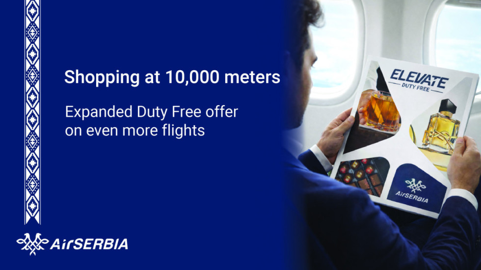 Air Serbia expands Duty Free offer: Now available on more flights