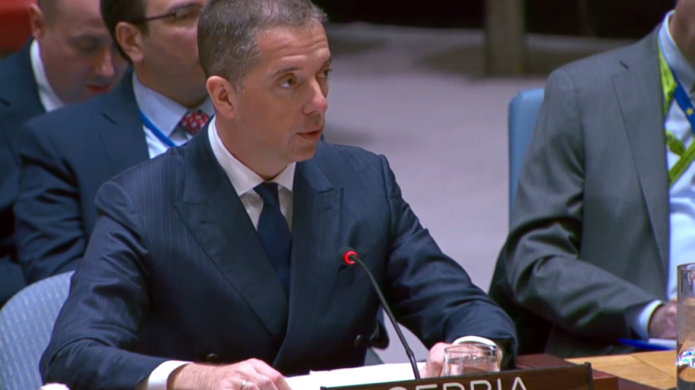 Đurić na sednici Saveta bezbednosti UN o radu UNMIK na KiM: "Srbija nije deo problema, mi smo deo rešenja"