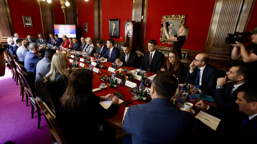 (FOTO) Misija Međunarodnog monetarnog fonda u Beogradu: Razgovor s delegacijom Srbije u Narodnoj banci