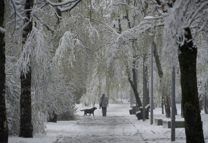 (FOTO) April sa pahuljama: U Moskvi napadalo više od deset centimetara snega, oboren rekord