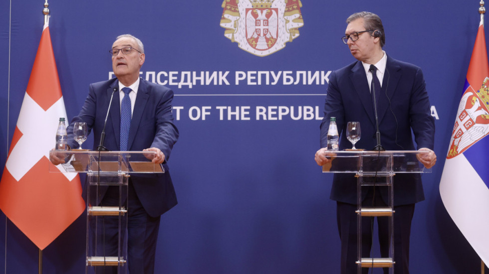 (FOTO) Vučić i Parmelan: "Švajcarska jedan od najvećih investitora u Srbiji, na nivou od tri milijarde evra"