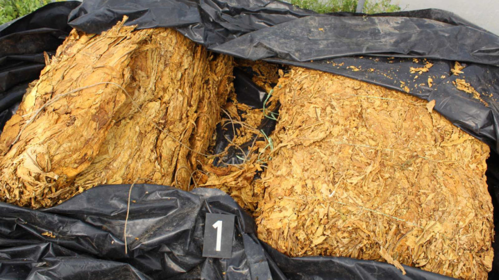 (FOTO) Prijava protiv dvojice muškaraca iz Rume: Policija u stanu pronašla više od 750 kilograma duvana