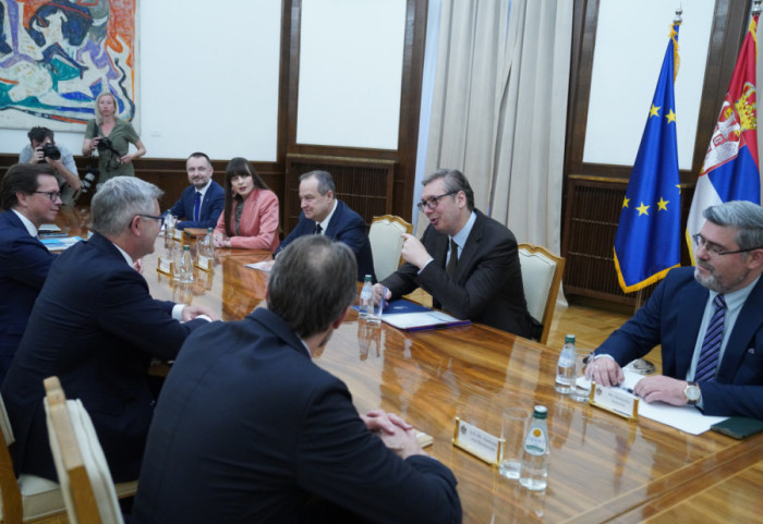 (FOTO) "Cilj da do kraja 2026. ispunimo sve za članstvo": Vučić i Macut razgovarali sa Brunerom o evropskom putu Srbije