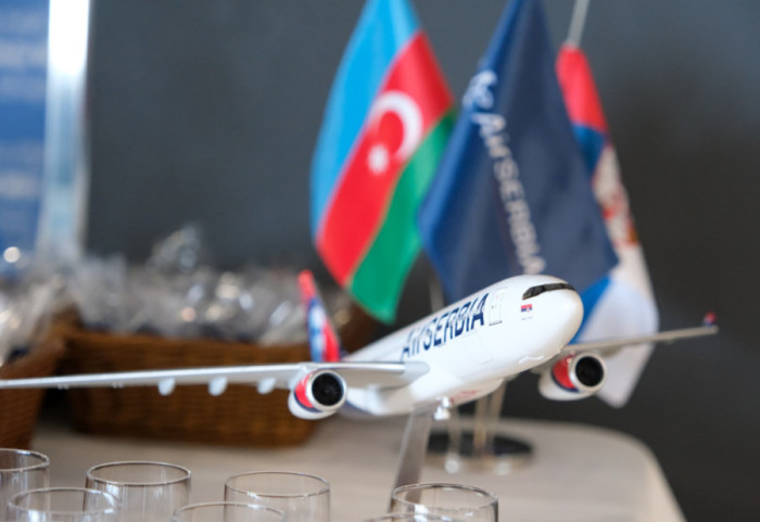 (FOTO) Poleteo prvi avion Er Srbije za Baku: Uspostavljena direktna aviolinija Srbije i Azerbejdžana