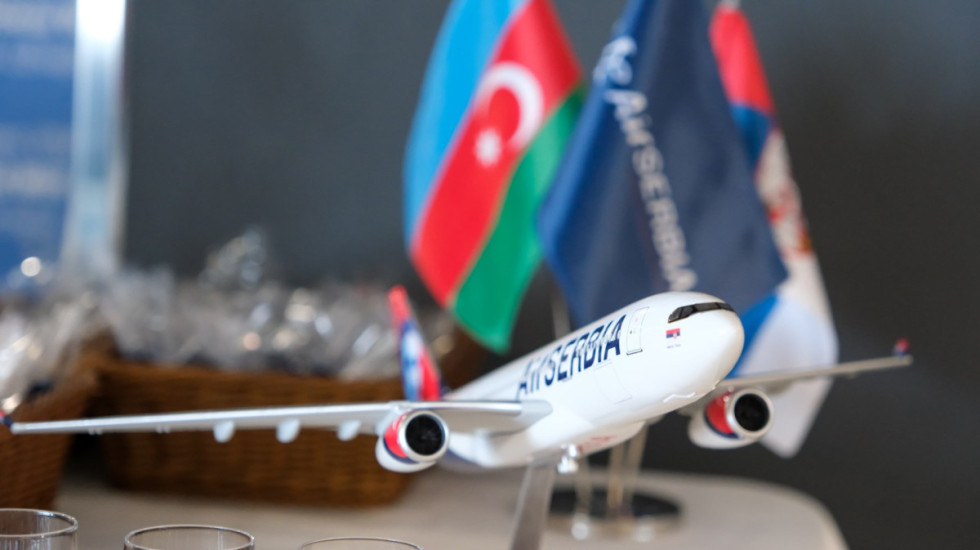 (FOTO) Poleteo prvi avion Er Srbije za Baku: Uspostavljena direktna aviolinija Srbije i Azerbejdžana